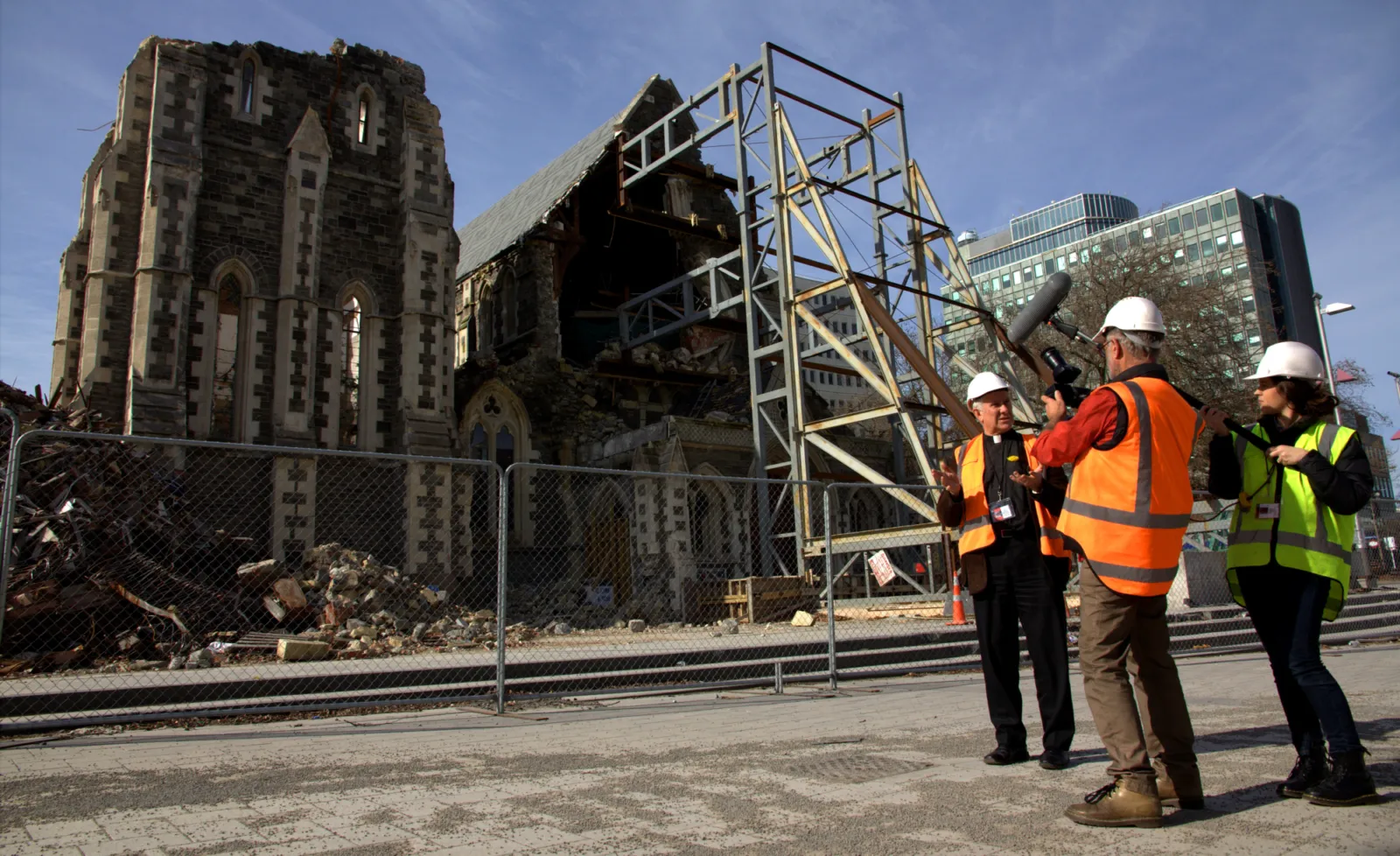Gerard and Jen film Peter Beck Cathedral