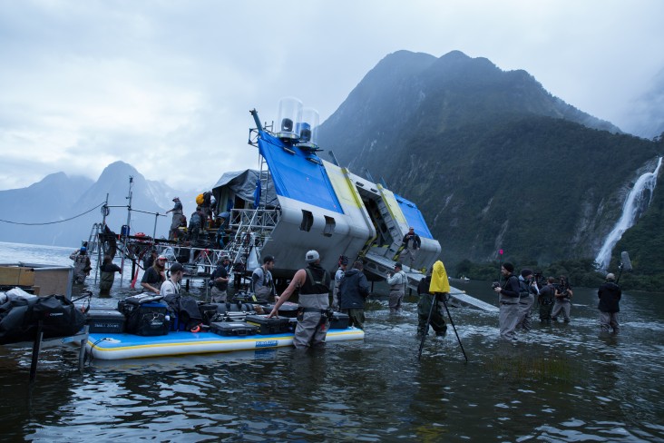 Crew on the set of Alien: Covenant