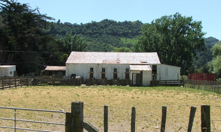 Farm buildings, Manawatu-Wanganui, North Island