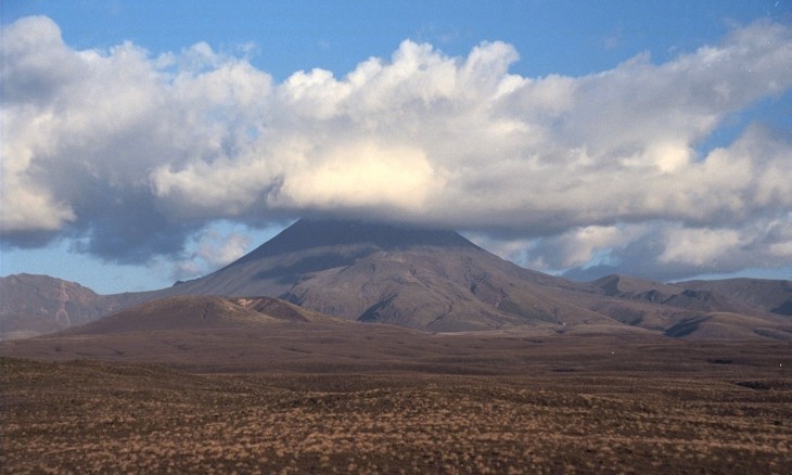 Mt Ngauruhoe from the east, Central Plateau, North Island