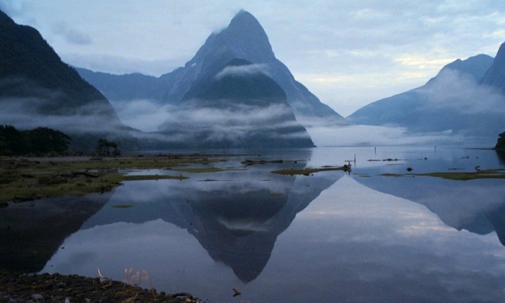 Mitre Peak at Milford Sound, Southland, South Island