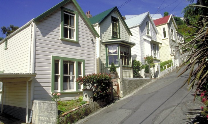 Suburban houses, Wellington, North Island