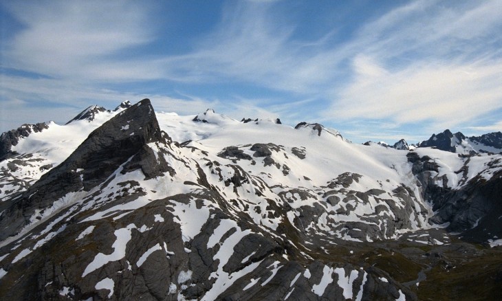 Mountains near Milford Sound, Southland, South Island