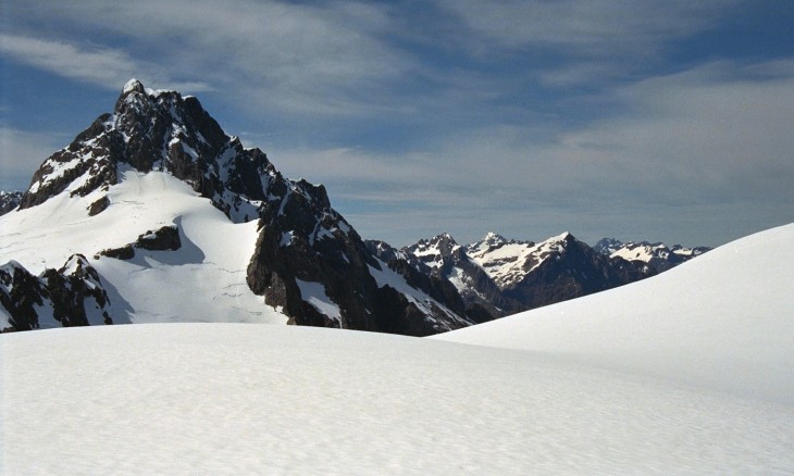 Mountains near Milford Sound, Southland, South Island