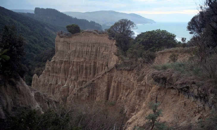 Cliffs near Cheviot, Canterbury, South Island