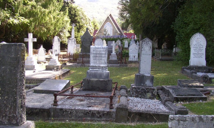 Cemetery at Governers Bay, Canterbury, South Island