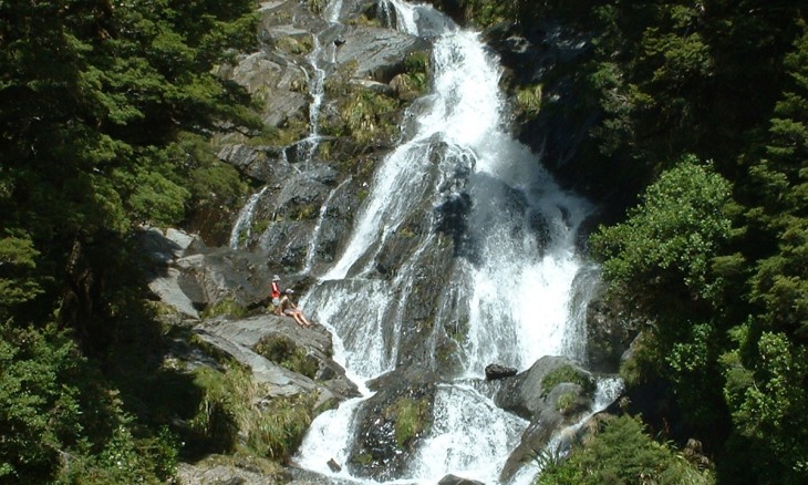 Fantail Falls, Haast pass, South Island
