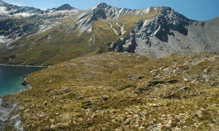 Mountain lake near Queenstown, South Island