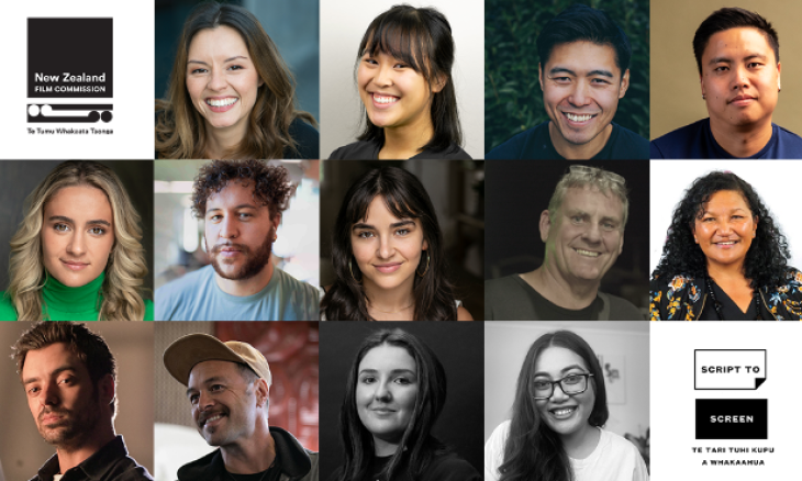 Head shots of all the Kōpere Hou Fresh Shorts 2022/2023 successful applicants