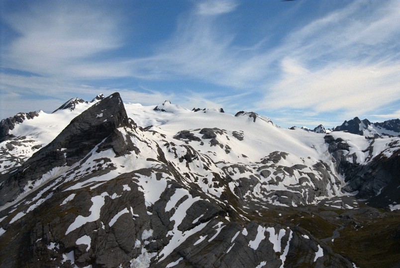Mountains near Milford Sound, Southland, South Island