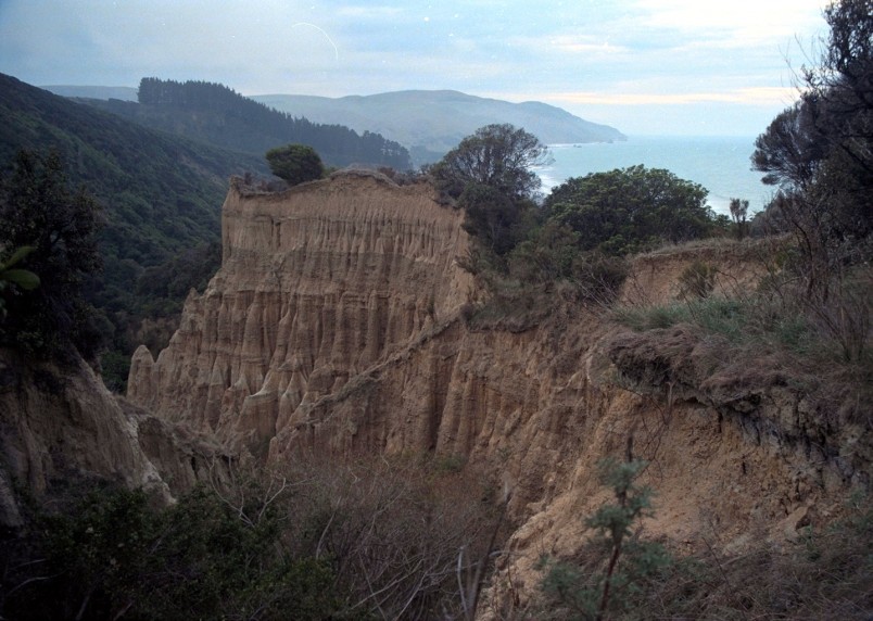 Cliffs near Cheviot, Canterbury, South Island