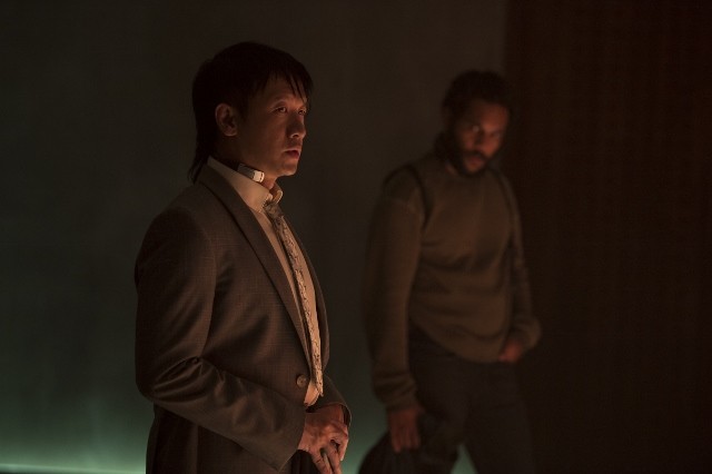 Chin Han's (Togusa) suit made by New Zealand designer Rembrandt