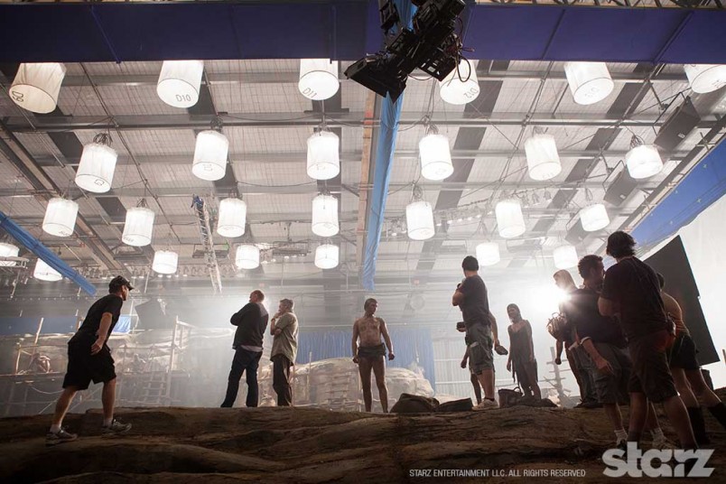 Spacelights provide the skylight inside the warehouse studios