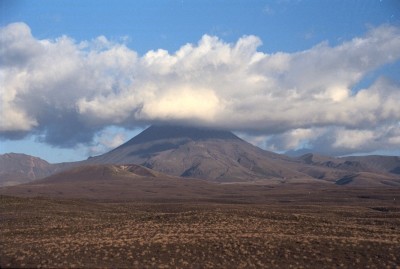 Mt Ngauruhoe from the east, Central Plateau, North Island