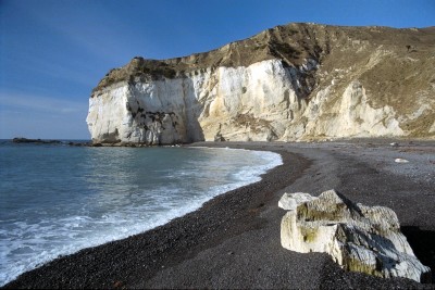 White cliffs near Cheviot, Canterbury, South Island