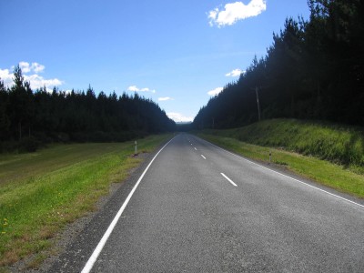 Road near Mangakino, Waikato, North Island