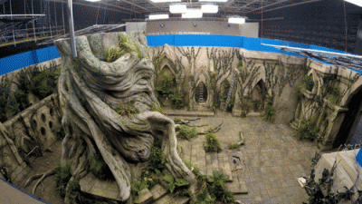 Building the Ellcrys Tree and its surrounds© MTV 2015
